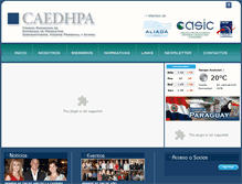 Tablet Screenshot of caedhpa.org.py